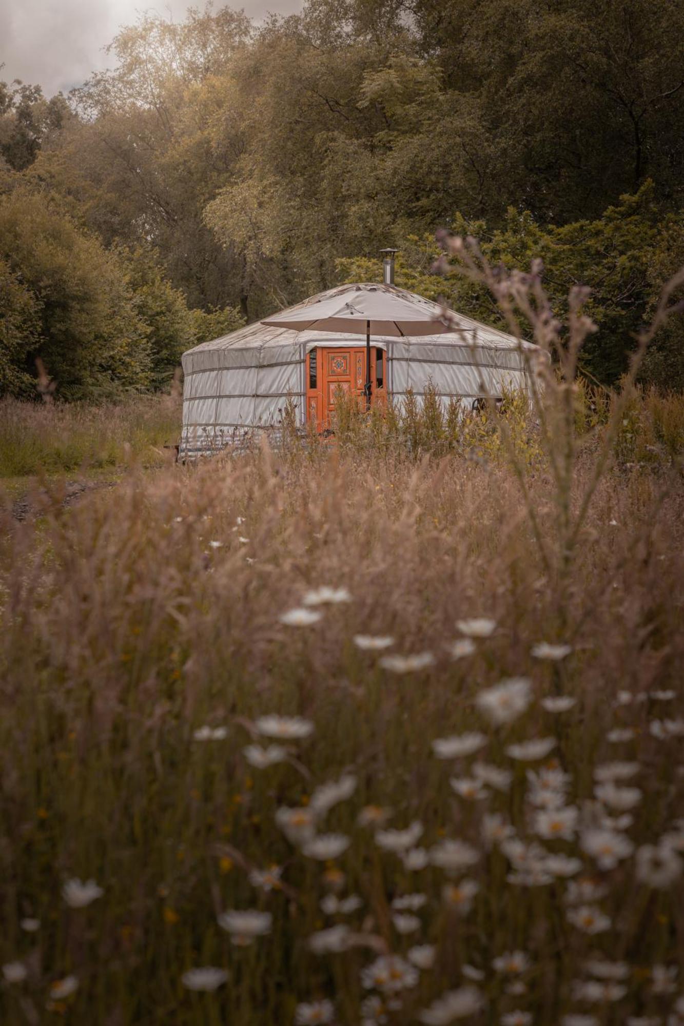 Gilfach Gower Farm Luxury Yurt With Hot Tub Hotel Ammanford Exterior foto